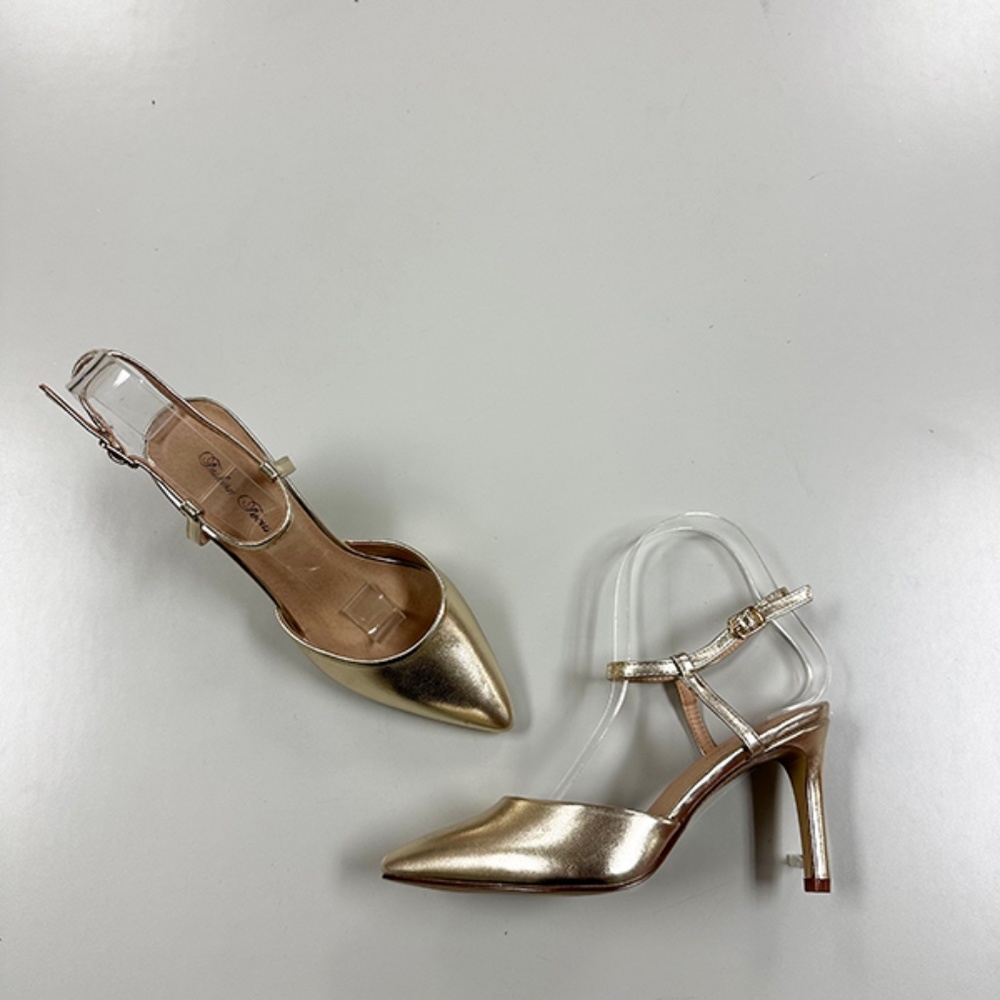 Dressy Heels from Fashion Focus - 1185-1 Gold